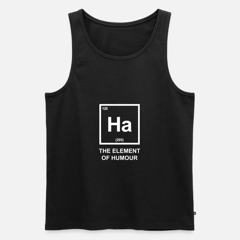 Ha l'élément d'humour - élément - Débardeur bio Premium Homme - noir