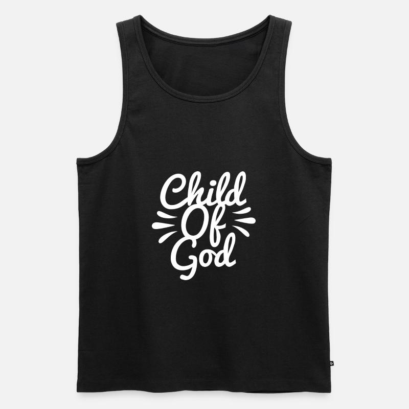 Christliche Sprüche - Männer Premium Bio Tank Top - Schwarz