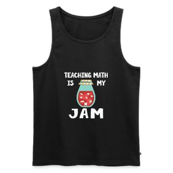 Math Teacher Teaching is my Jam - Männer Premium Bio Tank Top - Schwarz - Vorne - Michal (187cm)
