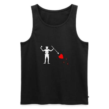 Edward Teach Flag - Débardeur bio Premium Homme - noir - Devant - Michal (187cm)