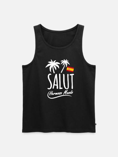 Salut Hermoso - Men's Premium Organic Tank Top - black