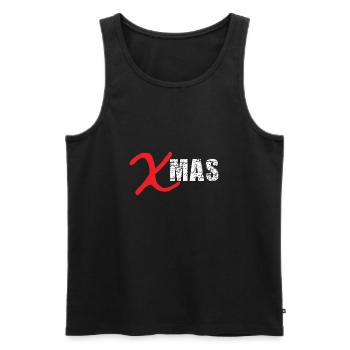XMAS Christmas Cool Design - Men's Premium Organic Tank Top - black - Front - AI Model Male 178 light (178cm)