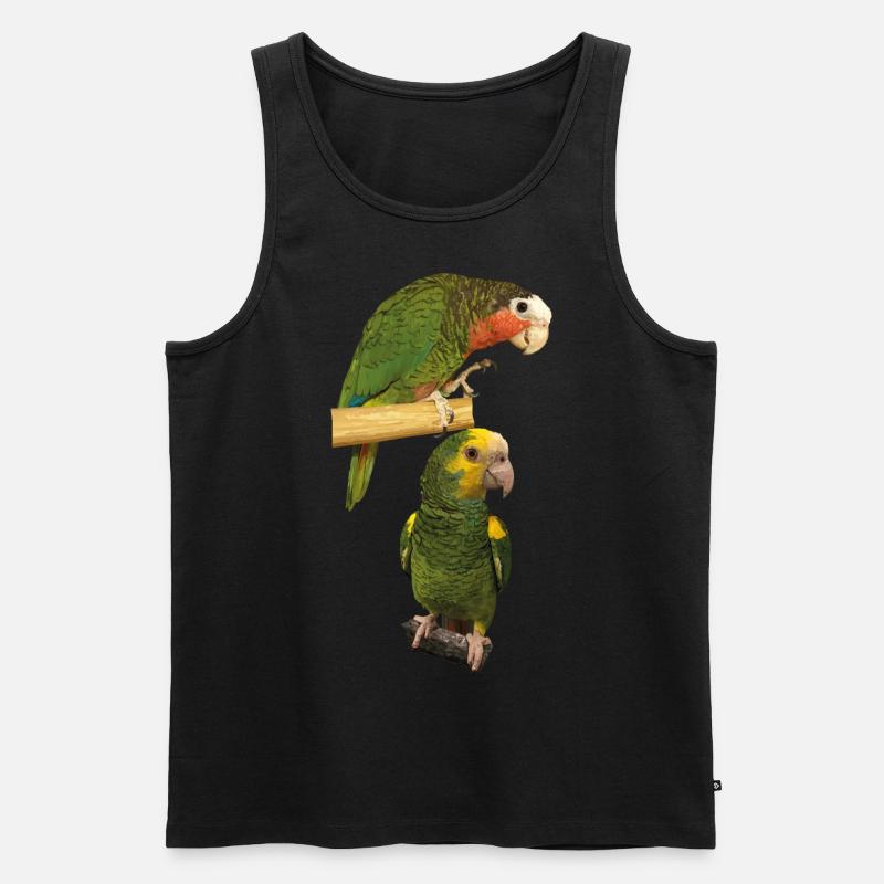 Amazonas-Papageien - Männer Premium Bio Tank Top - Schwarz