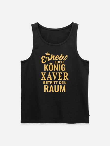 Name Xaver Geschenk Geburtstag lustig König - Männer Premium Bio Tank Top - Schwarz