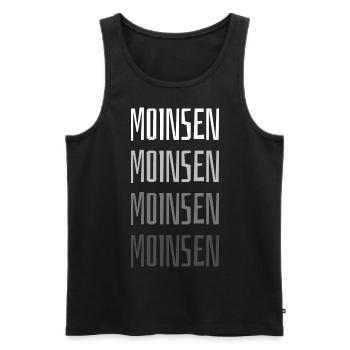 Oldenburg Oldenburger Norden Norddeutschland Moin - Männer Premium Bio Tank Top - Schwarz - Vorne - AI Model Male 178 light (178cm)