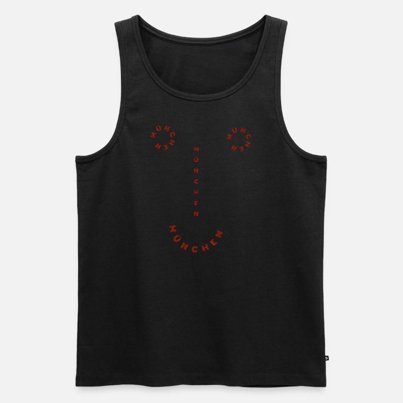München München München München - Männer Premium Bio Tank Top - Schwarz