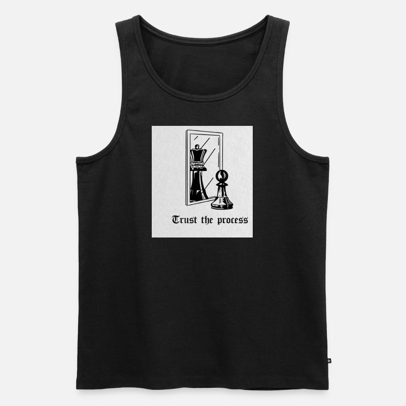Trust the process - Männer Premium Bio Tank Top - Schwarz
