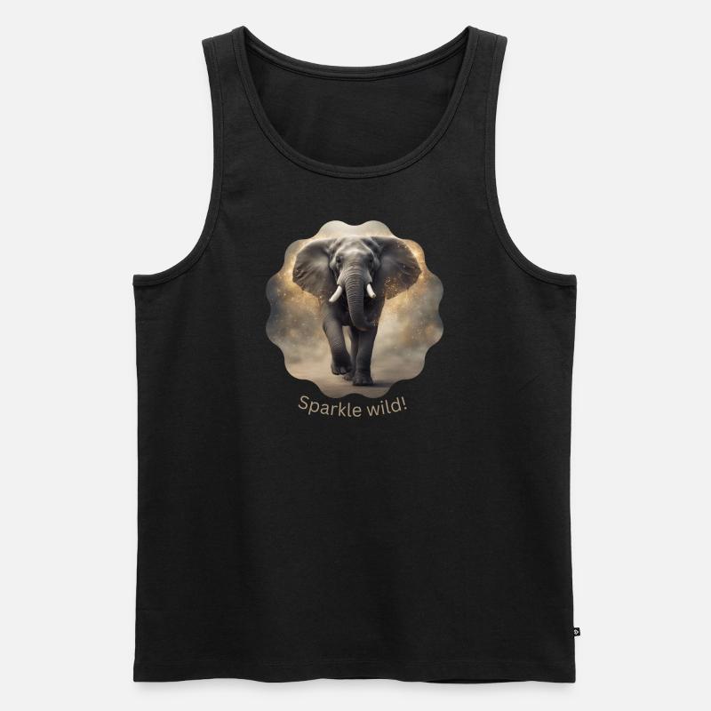 Sparkle wild 2 - Männer Premium Bio Tank Top - Schwarz