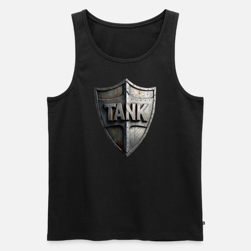 Tank - Männer Premium Bio Tank Top - Schwarz