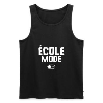 école mode off - Débardeur bio Premium Homme - noir - Devant - Michal (187cm)