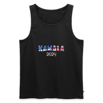 Kamala Harris 2024 For President - Männer Premium Bio Tank Top - Schwarz - Vorne - AI Model Male 178 light (178cm)