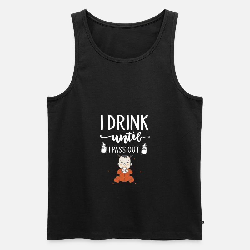 Baby - Männer Premium Bio Tank Top - Schwarz