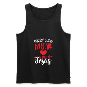 Church - Men's Premium Organic Tank Top - black - Front - Michal (187cm)