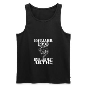 1993 Geburtstag - Männer Premium Bio Tank Top - Schwarz - Vorne - Michal (187cm)