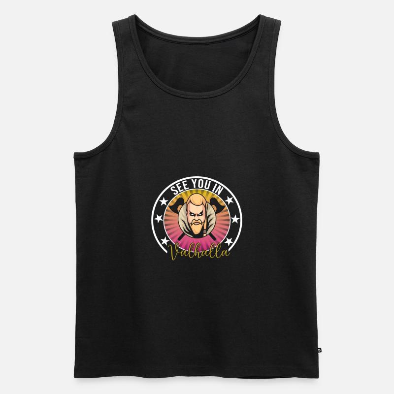 Wikinger - Männer Premium Bio Tank Top - Schwarz