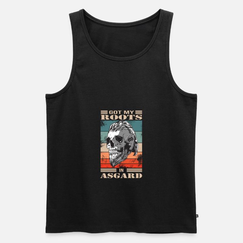Wikinger - Männer Premium Bio Tank Top - Schwarz