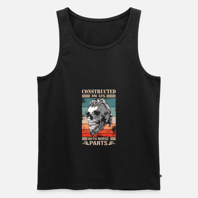 Wikinger - Männer Premium Bio Tank Top - Schwarz