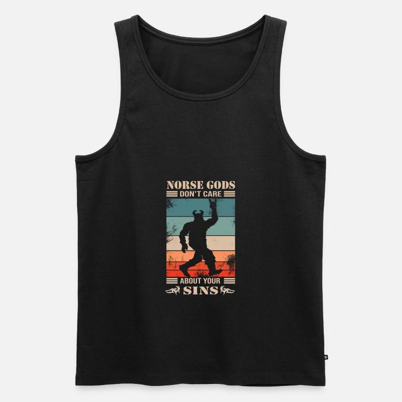 Wikinger - Männer Premium Bio Tank Top - Schwarz