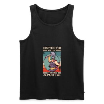 Viking - Men's Premium Organic Tank Top - black - Front - AI Model Male 178 light (178cm)