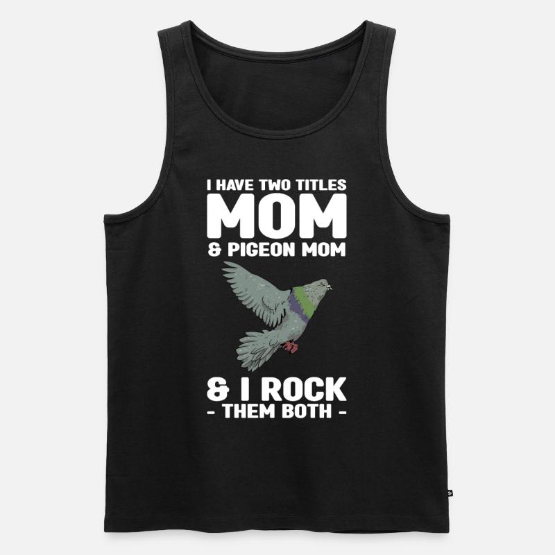 Taube - Männer Premium Bio Tank Top - Schwarz