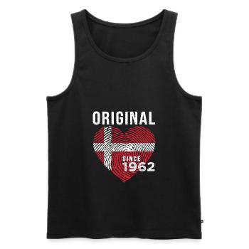 anniversary 1962 original since 1962 Denmark - Men's Premium Organic Tank Top - black - Front - Michal (187cm)