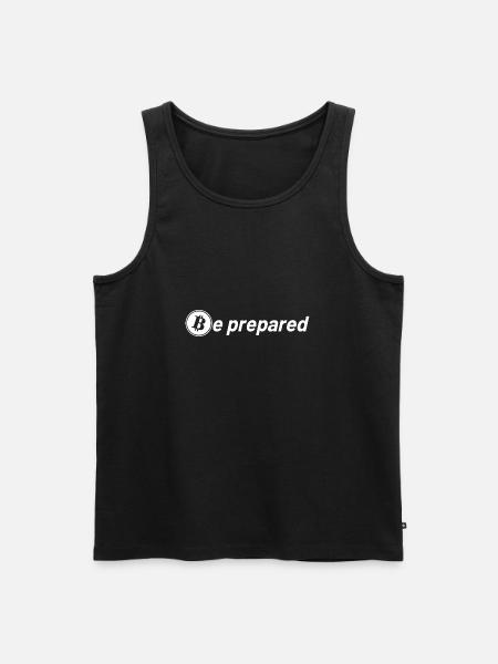 Bitcoin Sayings Be Prepared - Men's Premium Organic Tank Top - black