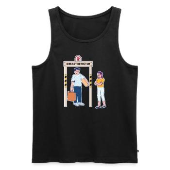 Vatertag Spielzeug Design - Männer Premium Bio Tank Top - Schwarz - Vorne - Michal (187cm)