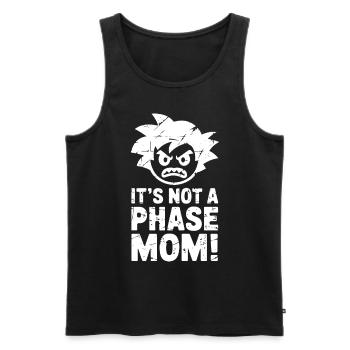 Ce n’est pas une phase maman ! Emo Goth Alternative - Débardeur bio Premium Homme - noir - Devant - AI Model Male 178 light (178cm)