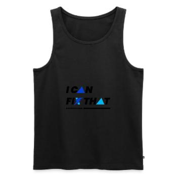 Fix That Electro Worker Craftsman Electrician - Men's Premium Organic Tank Top - black - Front - Michal (187cm)