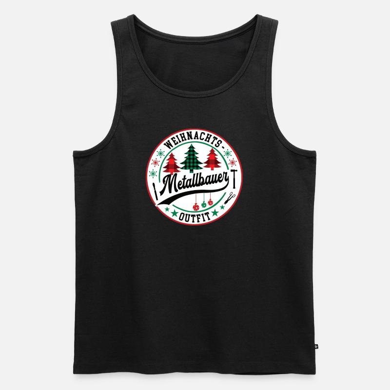 Metallbauer Weihnachtsgeschenk Weihnachten - Männer Premium Bio Tank Top - Schwarz