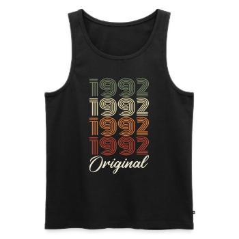 1992 Original Vintage Birthday Gift 1992 - Men's Premium Organic Tank Top - black - Front - Michal (187cm)