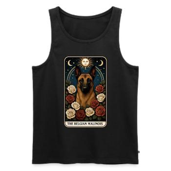 Belgischer Malinois - Männer Premium Bio Tank Top - Schwarz - Vorne - Michal (187cm)