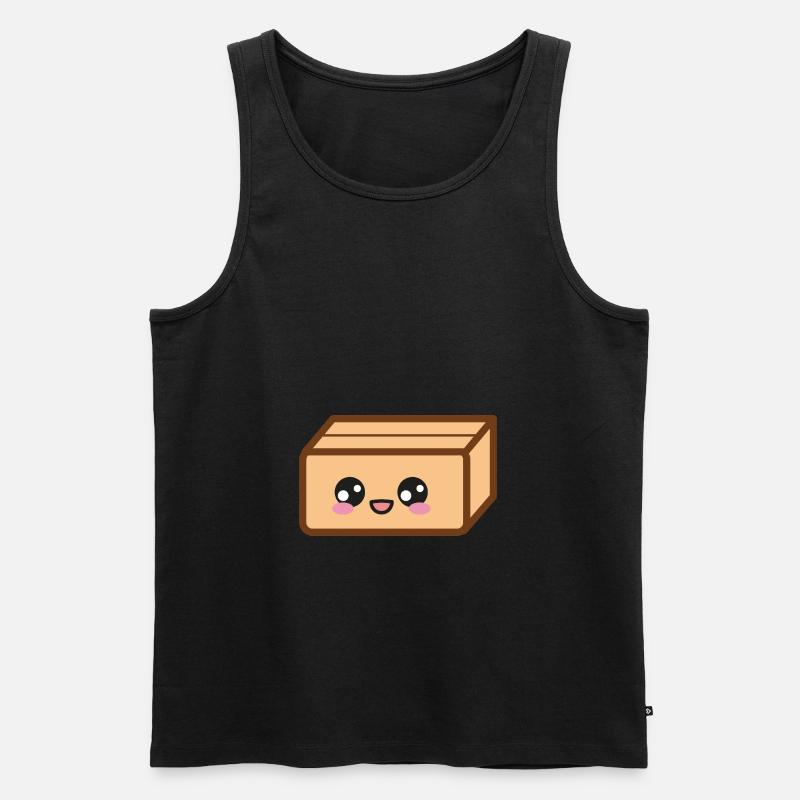Karton Verpackung Umzug - Männer Premium Bio Tank Top - Schwarz