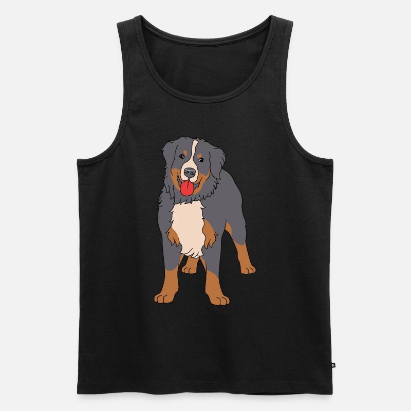 Berner Sennenhund - Männer Premium Bio Tank Top - Schwarz