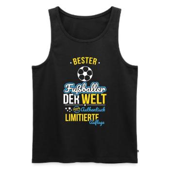 Best Footballer in the World - 100% Authentic - Men's Premium Organic Tank Top - black - Front - Michal (187cm)