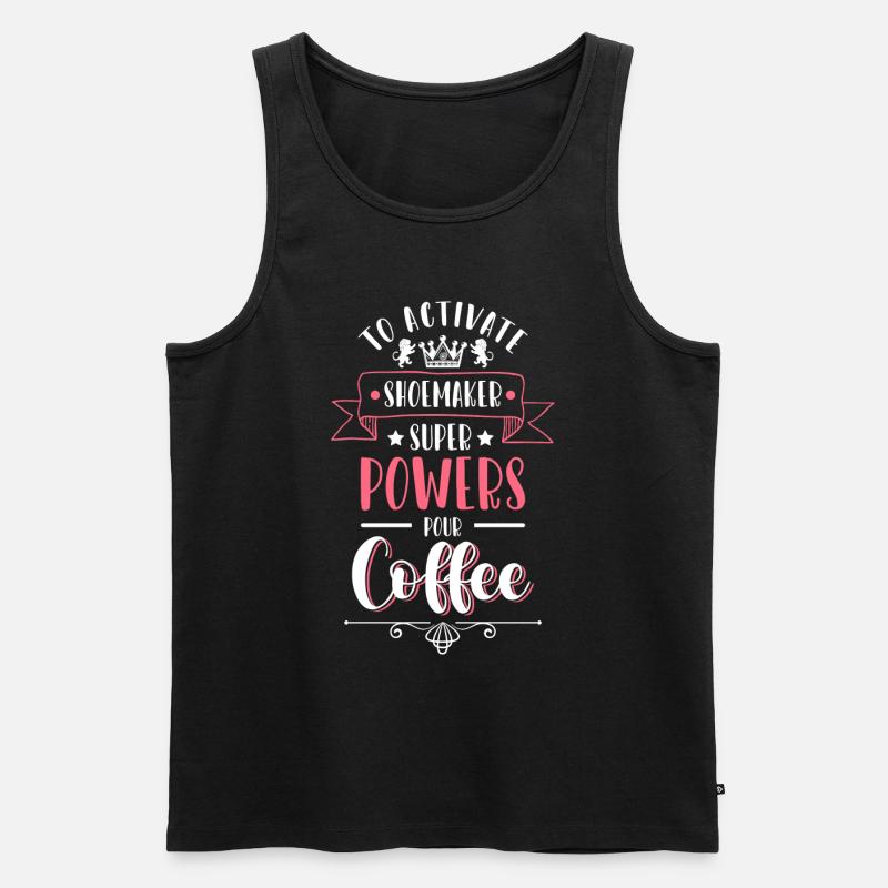 Schuster Schuh Handwerker Sohle - Männer Premium Bio Tank Top - Schwarz