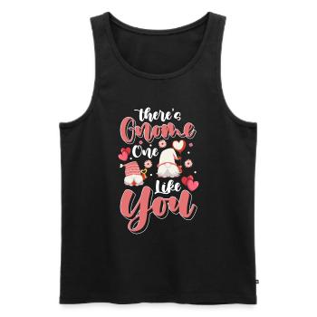 Dwarf Gnome Garden Gnome Goblin - Men's Premium Organic Tank Top - black - Front - Michal (187cm)