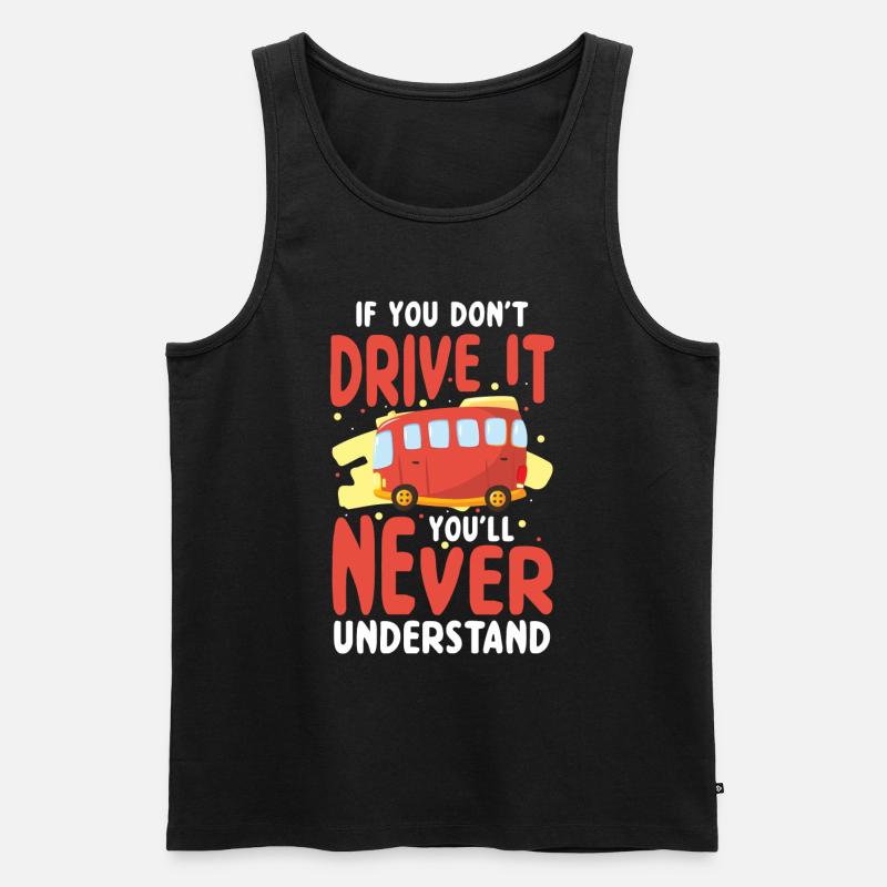 Fahrer Beruf Arbeit - Männer Premium Bio Tank Top - Schwarz