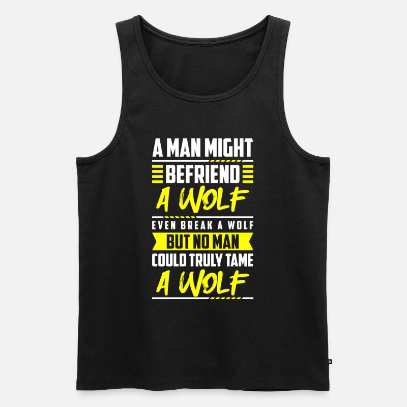 Werwolf Rudel Raubtier - Männer Premium Bio Tank Top - Schwarz