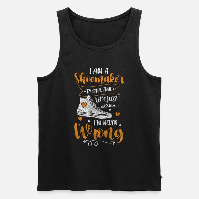 Schuster Beruf - Männer Premium Bio Tank Top - Schwarz