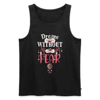 Traum Mystisch Schlafen - Männer Premium Bio Tank Top - Schwarz - Vorne - Michal (187cm)