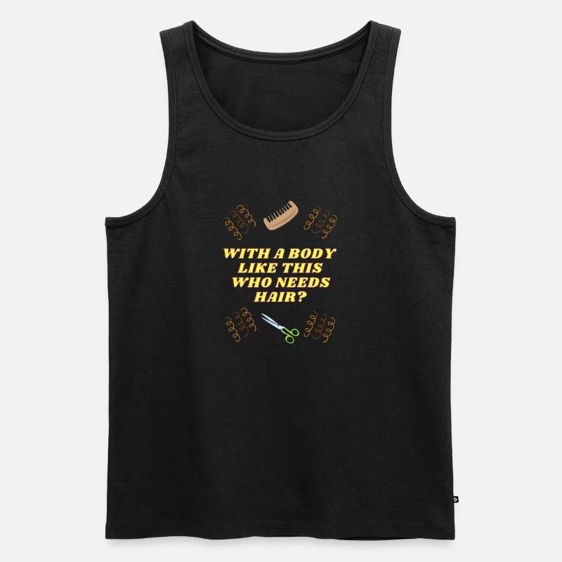 With a body like this - Männer Premium Bio Tank Top - Schwarz