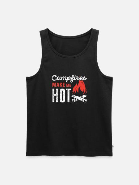 Campfires Make Me Hot - Men's Premium Organic Tank Top - black