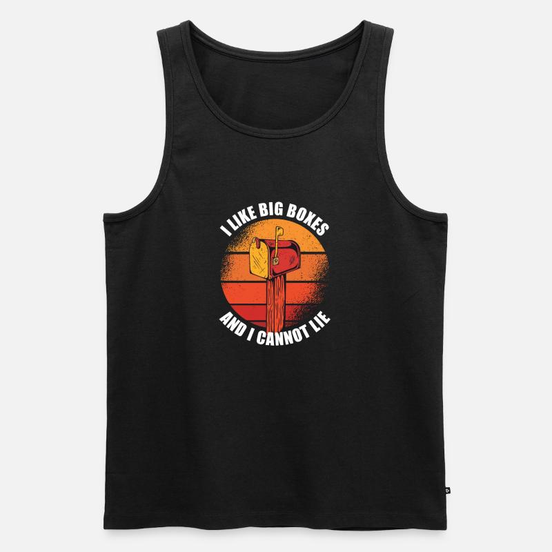 Postbote Postbotin Post Briefträger - Männer Premium Bio Tank Top - Schwarz