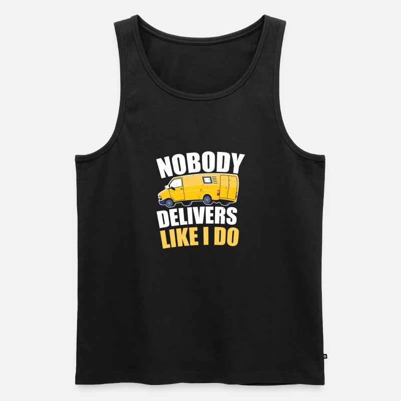 Postbote Postbotin Post Briefträger - Männer Premium Bio Tank Top - Schwarz