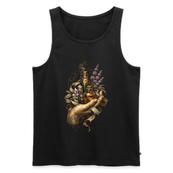 Pharmacist Herb Collector Pharmacist - Men's Premium Organic Tank Top - black - Front - Michal (187cm)
