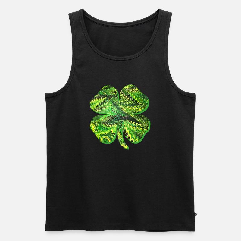 klee e 35 - Männer Premium Bio Tank Top - Schwarz