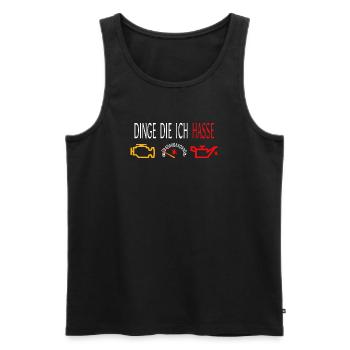 Dinge die ich hasse - Auto - Tuning - Cartuning - Männer Premium Bio Tank Top - Schwarz - Vorne - AI Model Male 178 light (178cm)