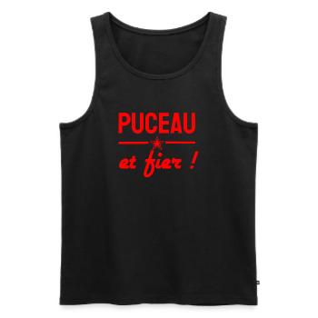 Assumed humour - Men's Premium Organic Tank Top - black - Front - Michal (187cm)