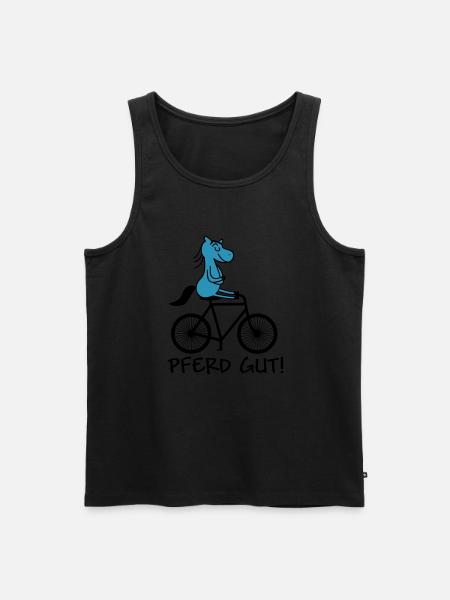 pferd gut - Männer Premium Bio Tank Top - Schwarz